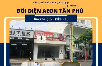 Cho thuê nhà Mặt Tiền Ngay AEON Tân Phú 160m2, 35 triệu, Ngang 8M